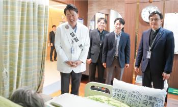 국제성모병원, 강범석 구청장 명예 병원장 위촉... ‘지역 의료 함께 고민’