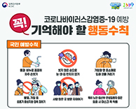 코로나바이러스감염증-19 예방 꼭 기억해야 할 행동수칙