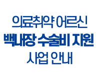 의료취약 어르신 백내장 수술비 지원 사업 안내